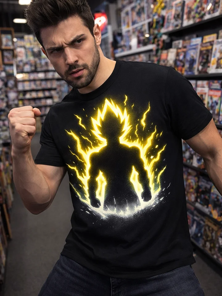 DBZ Ultra Energy Ascension Tee – DragonBall Z Power Aura Graphic T-Shirt product image (1)