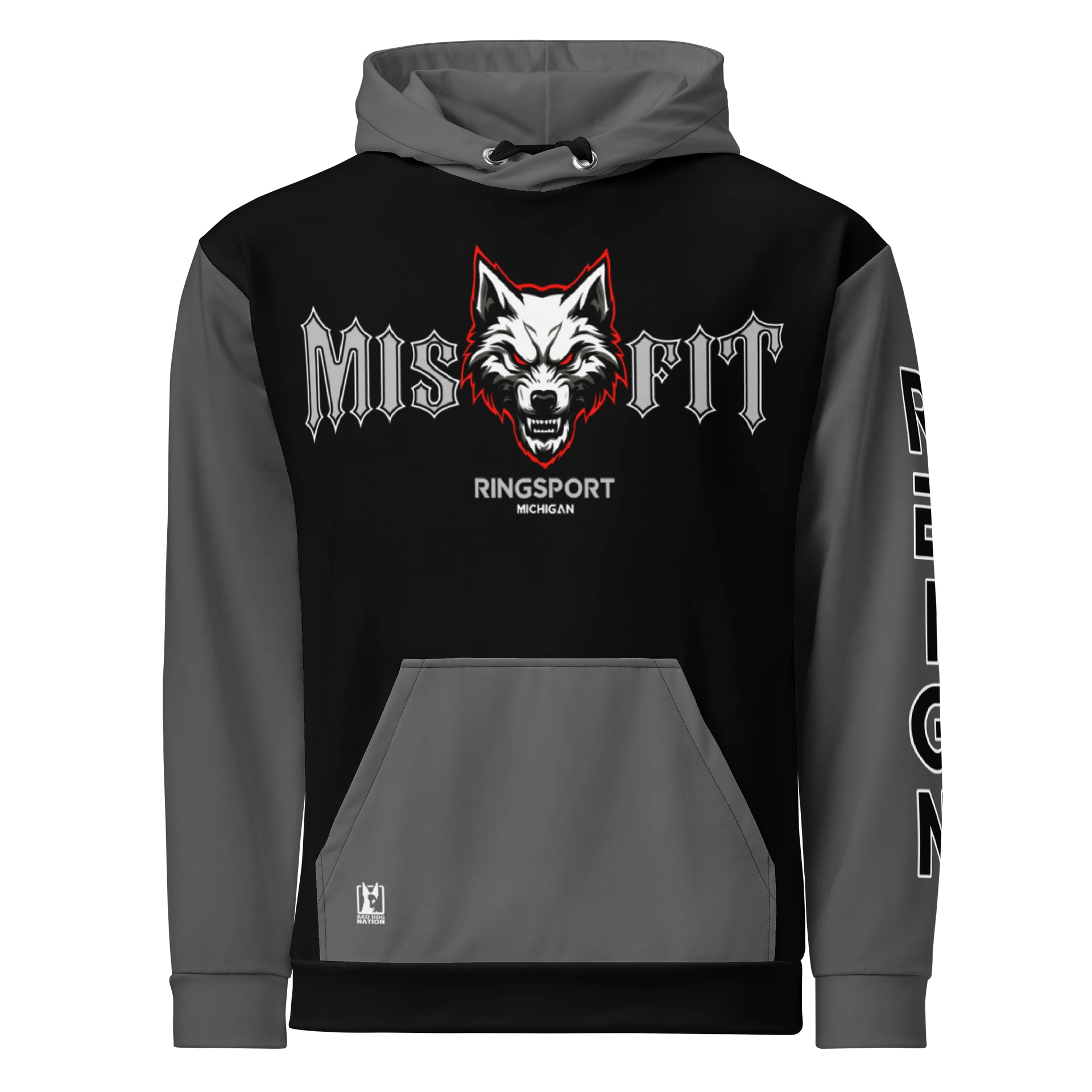 "Reign" Misfit ringsport all over print hoodie product image (1)