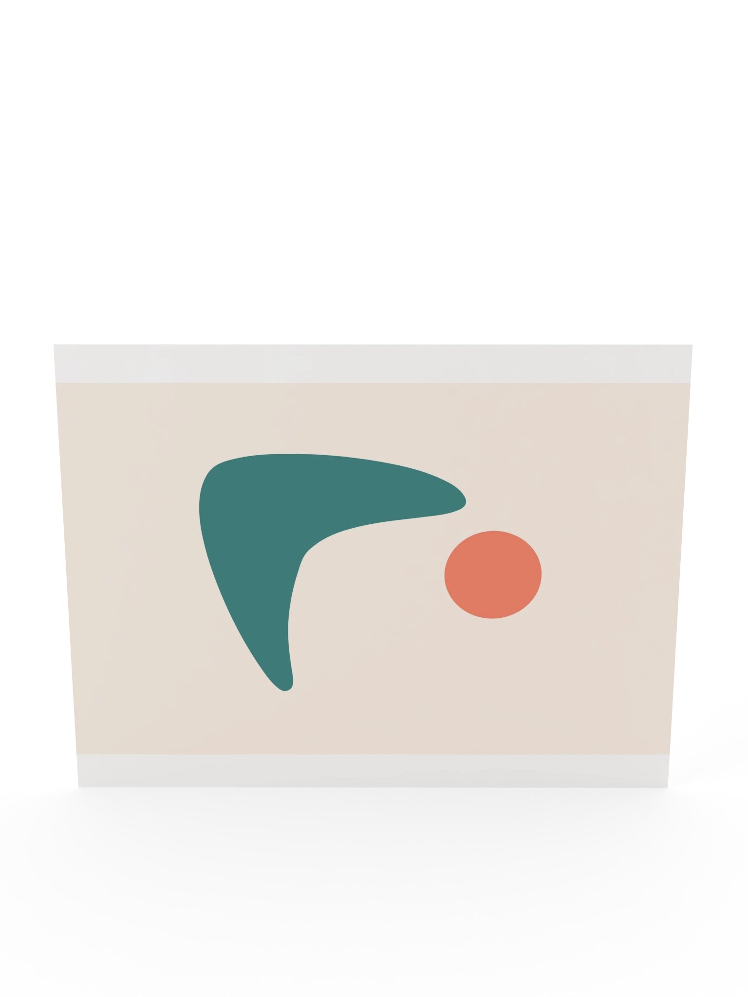 Teal Boomerang Sun Print | Colorful Bathroom Wall Art product image (12)