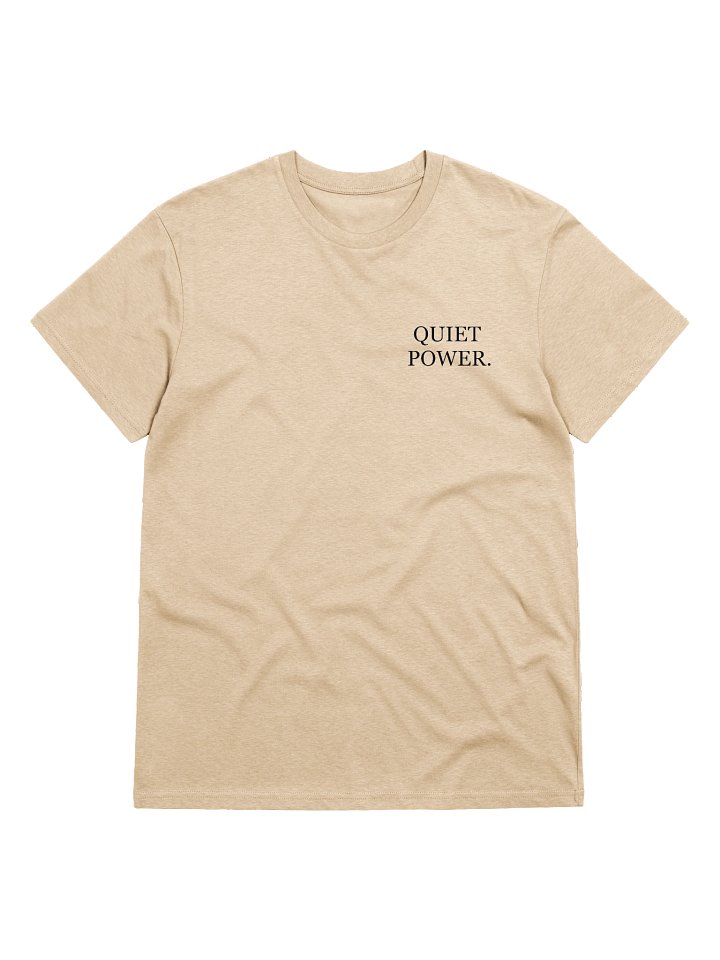 Quiet Power Tee — White/ Desert Sand product image (1)