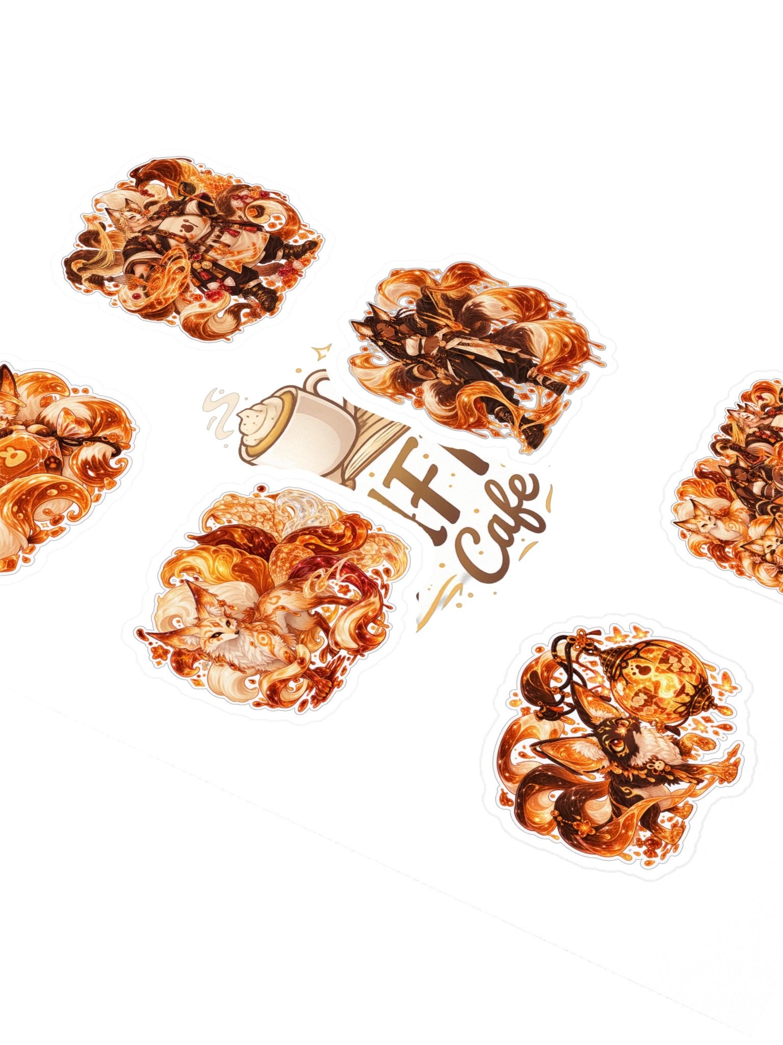 Twisted Toffee: Kitsune Transformations — 6 Sticker Pack product image (2)