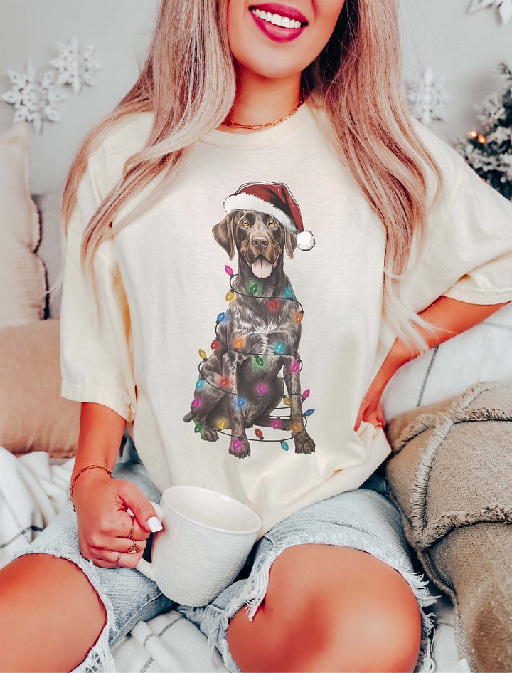 Funny German Shorthaired Pointer Christmas T-Shirt for GSP Paw-rents product image (16)