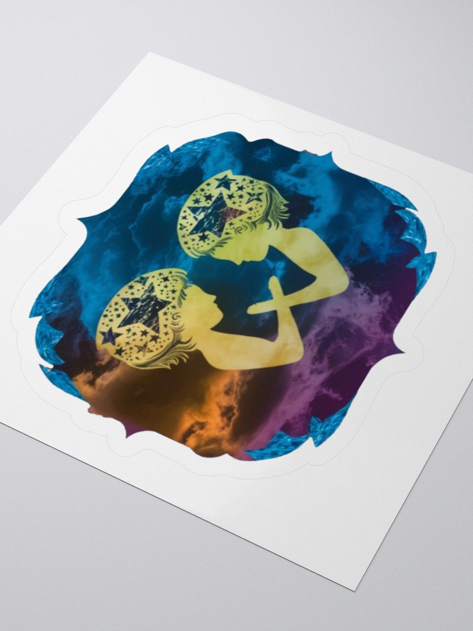 Gemini Celestial Kiss-Cut Sticker product image (8)