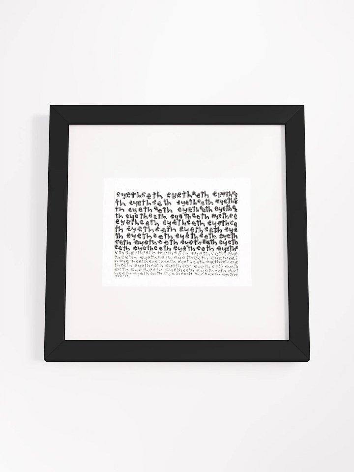 eyetheeth Panel Card Print Framed product image (1)