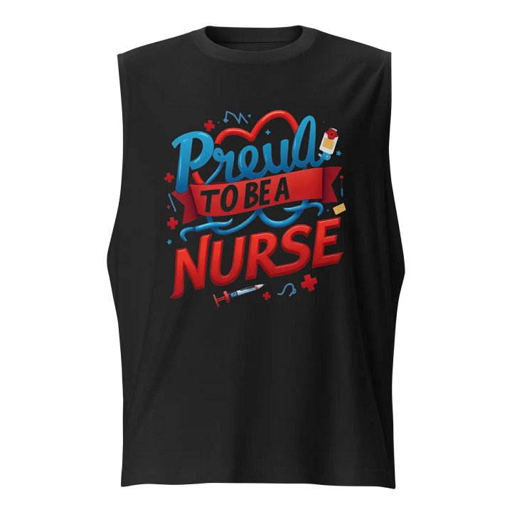 Proud Nurse Stylized Muscle Tank product image (1)