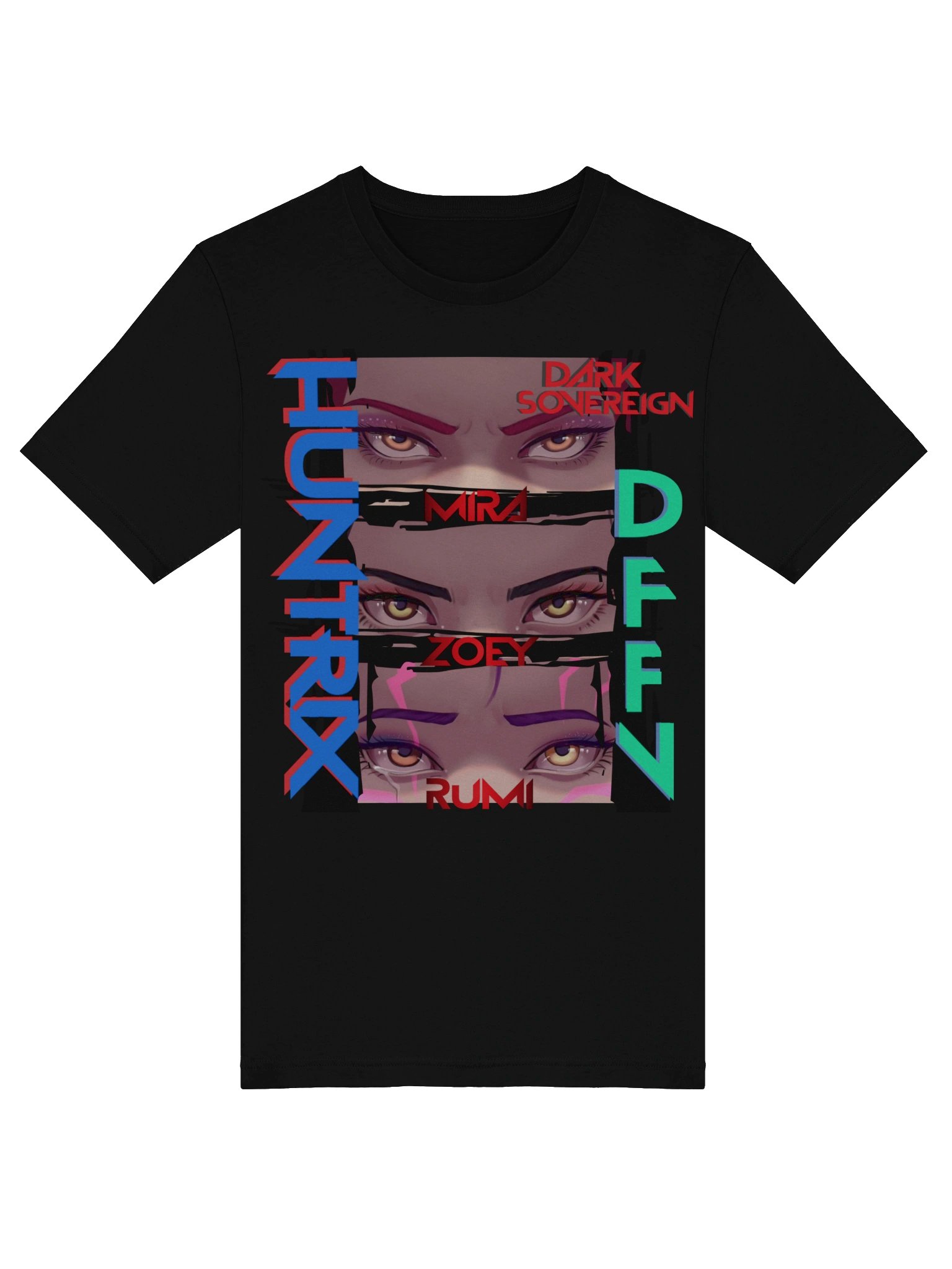 dark sovereign huntrix stare down mode tee product image (33)