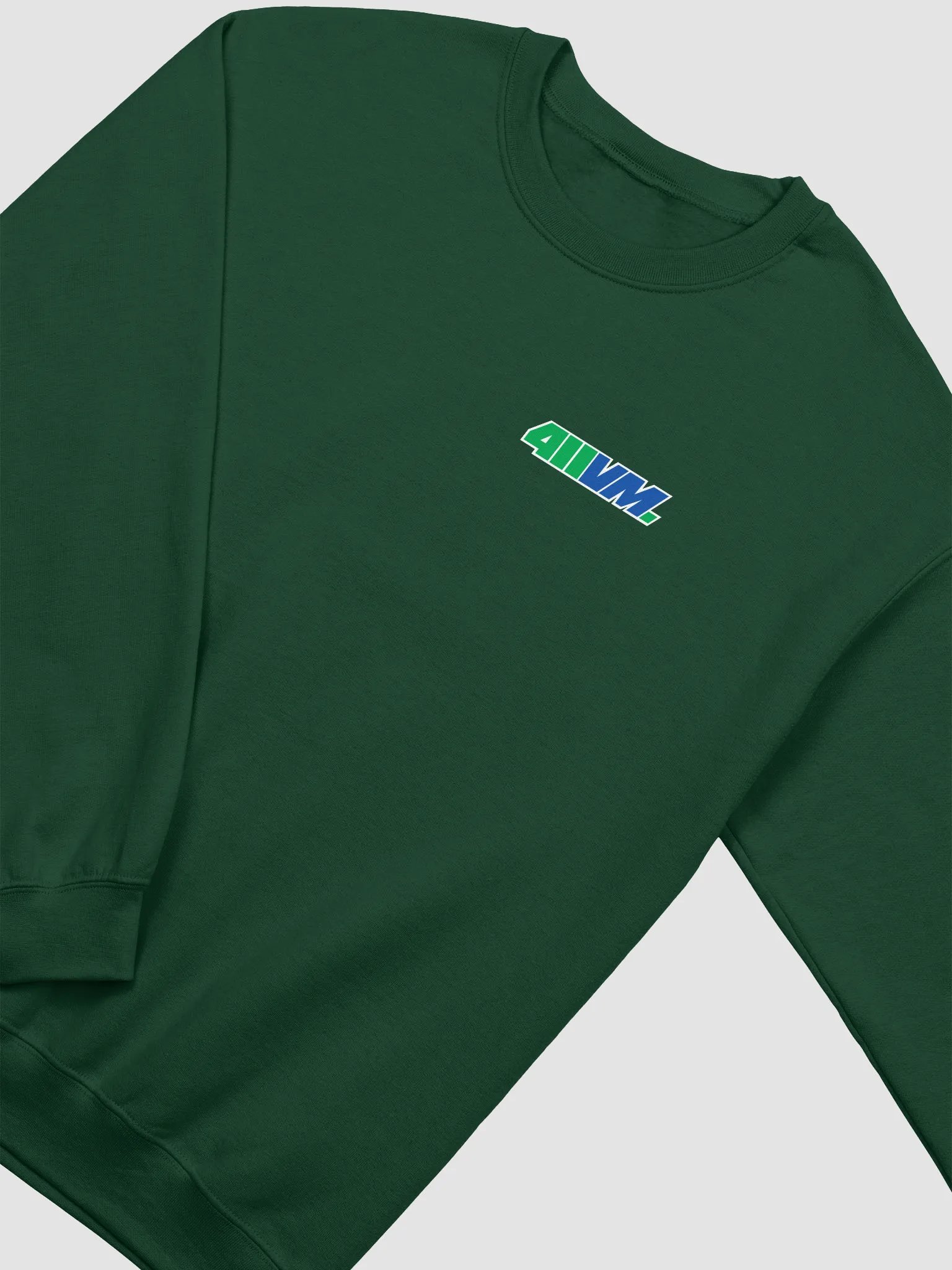 411VM Crewneck Sweatshirt | Green/Blue Logo product image (2)