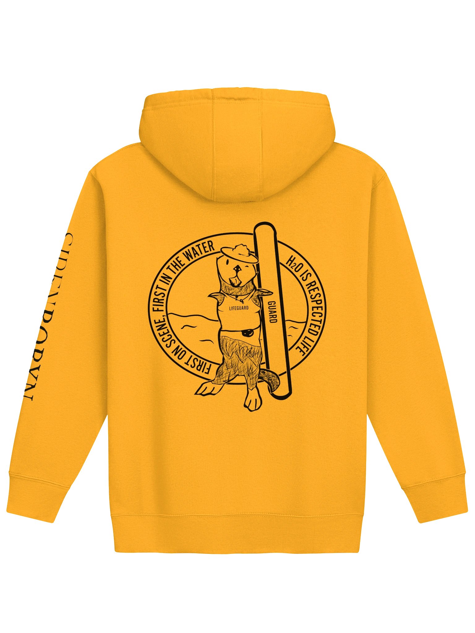 First in the Water — Sea Otter Lifeguard Hoodie product image (1)