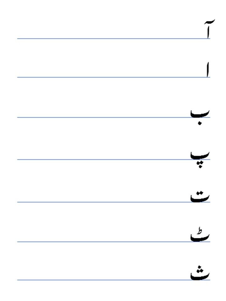 Writing Worksheets - Urdu Alphabet product image (3)