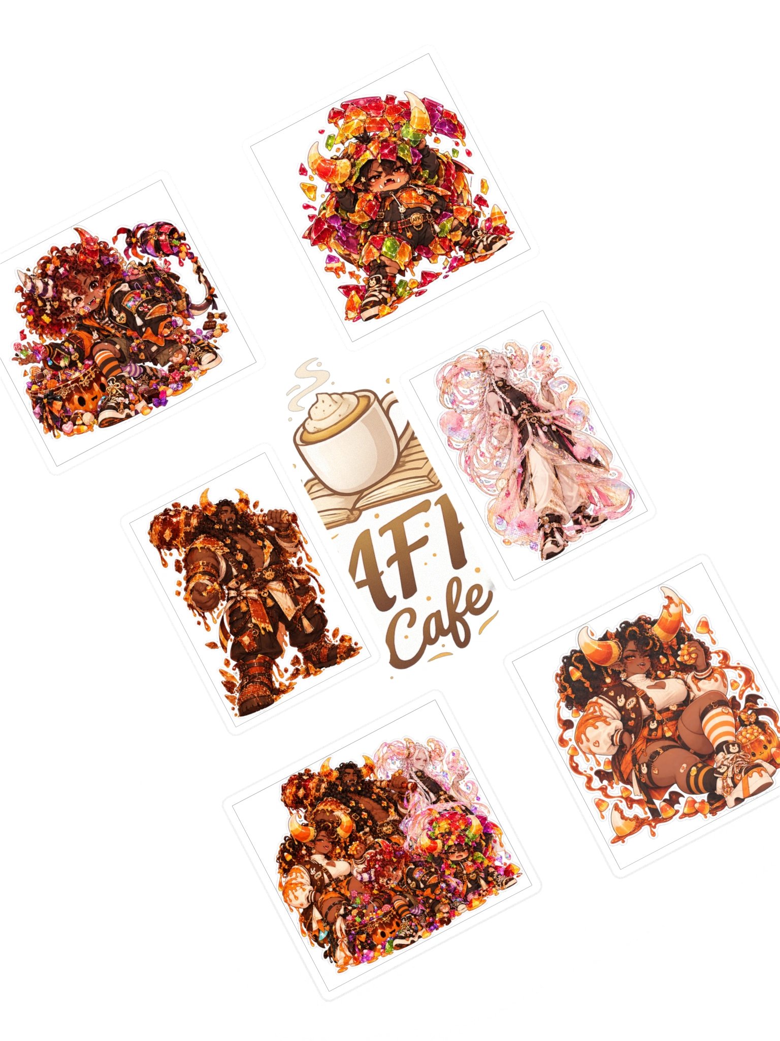 Twisted Toffee: Oni Transformations — 6 Sticker Pack product image (1)