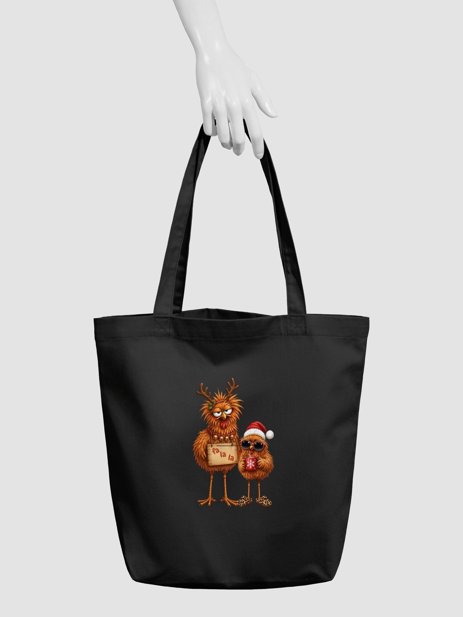 Fa La La Christmas Birds Tote Bag product image (5)