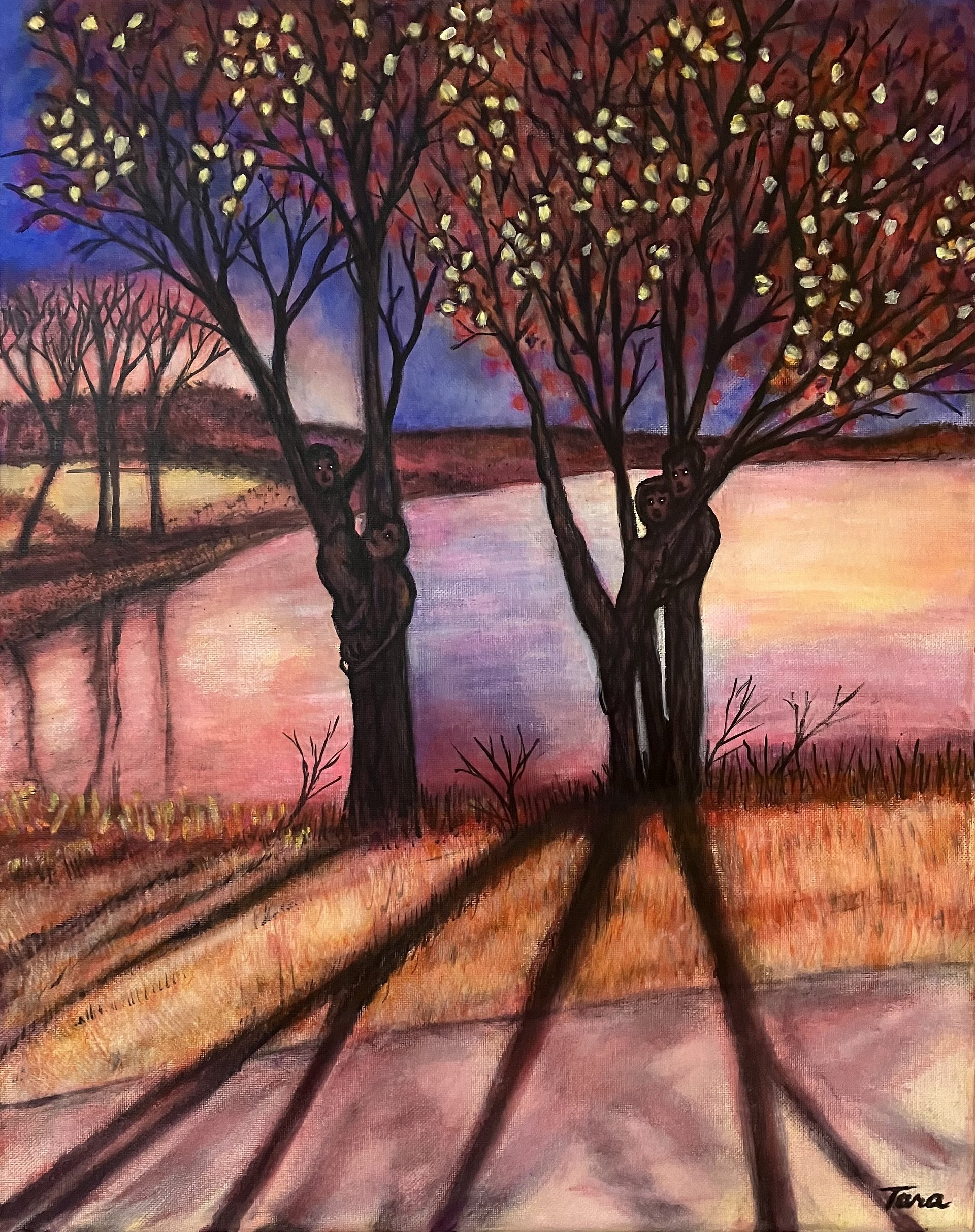 Eyes in the Hollow, Original Acrylic Painting product image (1)