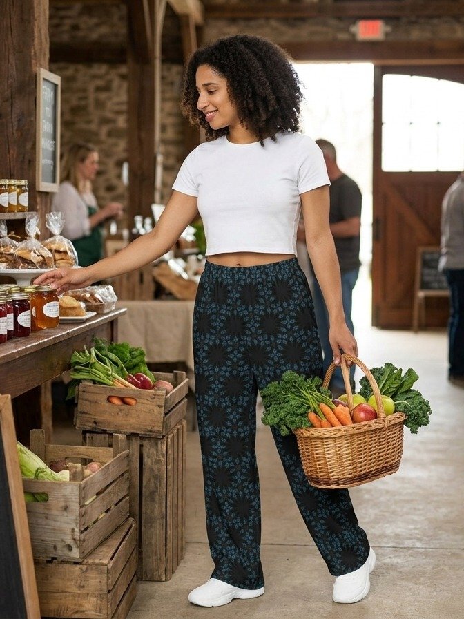 Celestial Rhythm Wide Leg Lounge Pants product image (1)