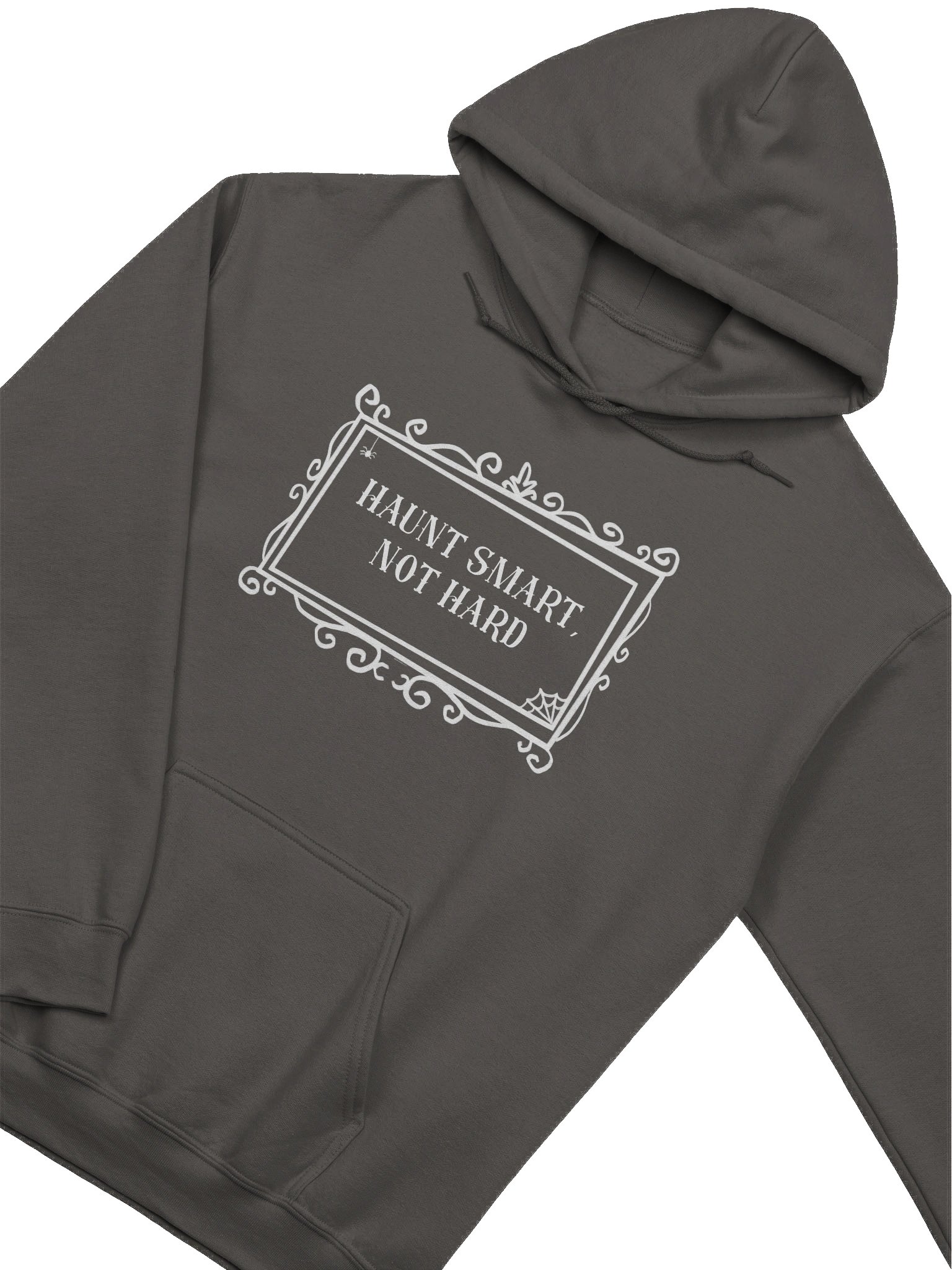 [UM Designs] Haunt Smart - Unisex Pullover Graphic Hoodie [black letters] product image (3)