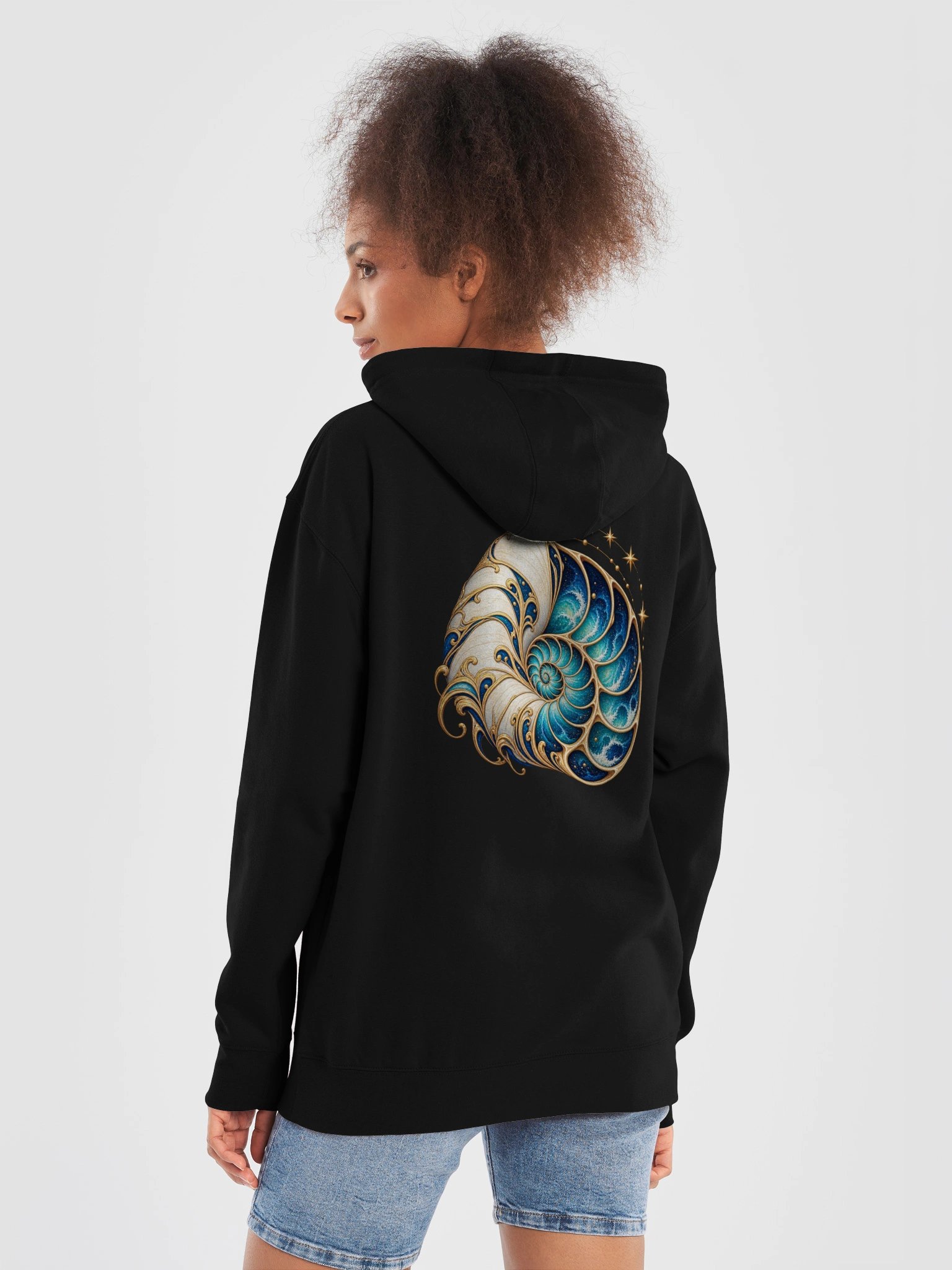 Celestial Nautilus Hoodie product image (2)