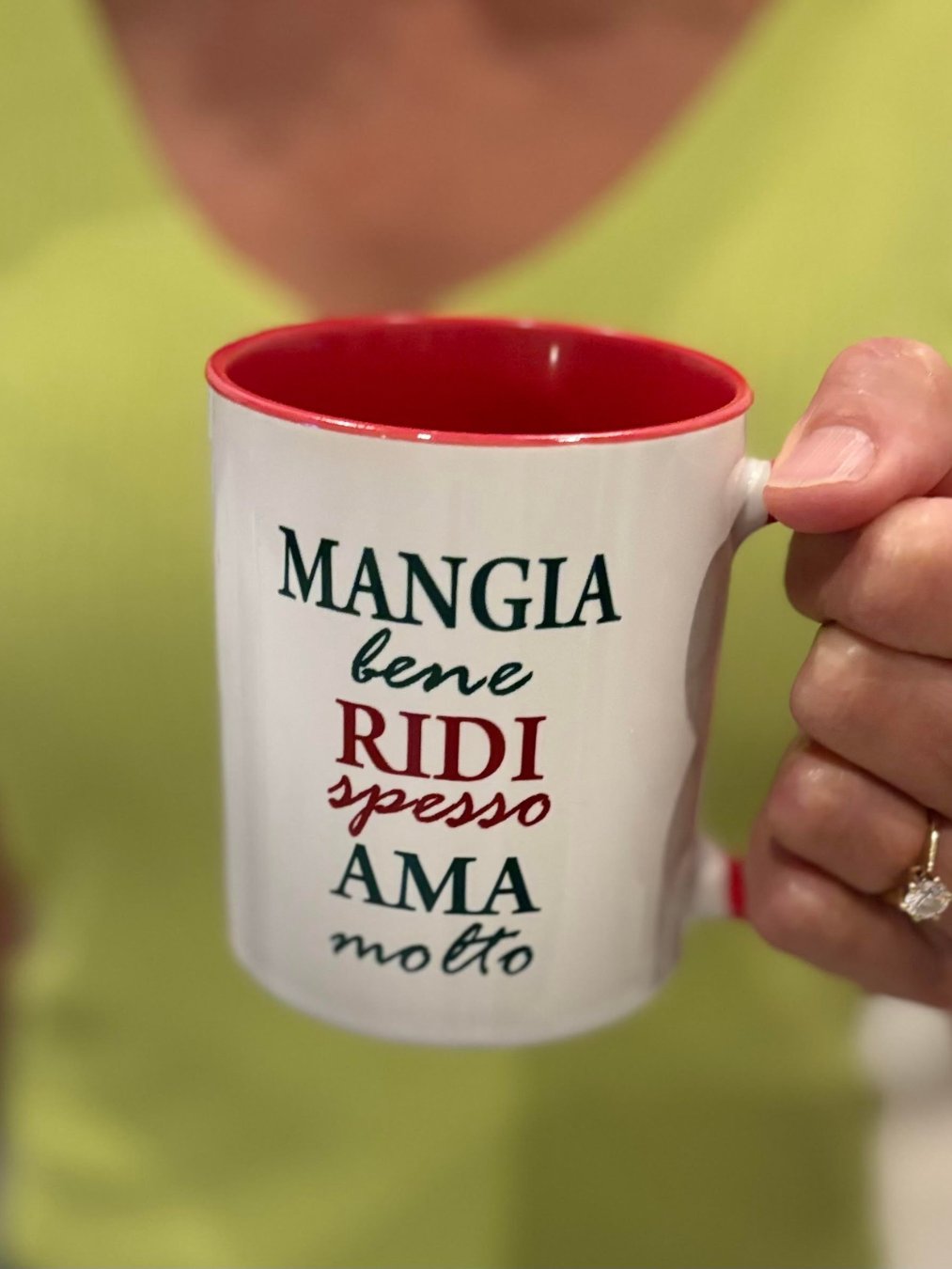 Mangia Bene Ridi Spesso Ama Molto Mug (100% Ceramic) product image (1)