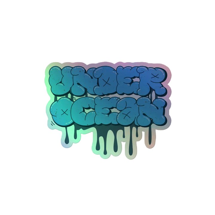 Under Ocean Logo Holographic Sticker product image (2)