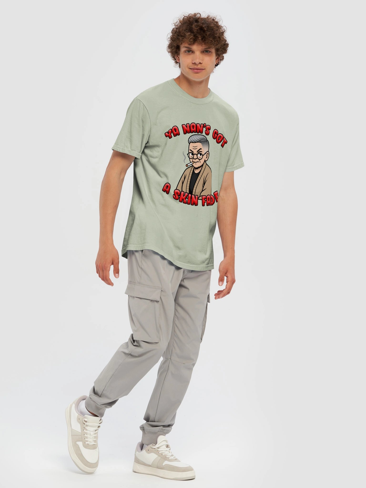 "Ya Nan’s Got a Skin Fade" Heavyweight T-Shirt product image (3)