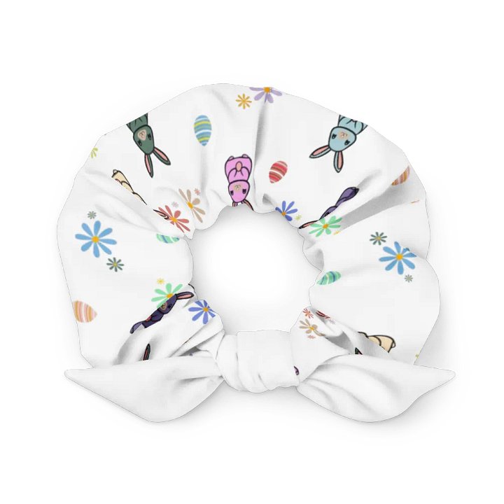 Whimsical Bunny Floral Party Scrunchie product image (1)