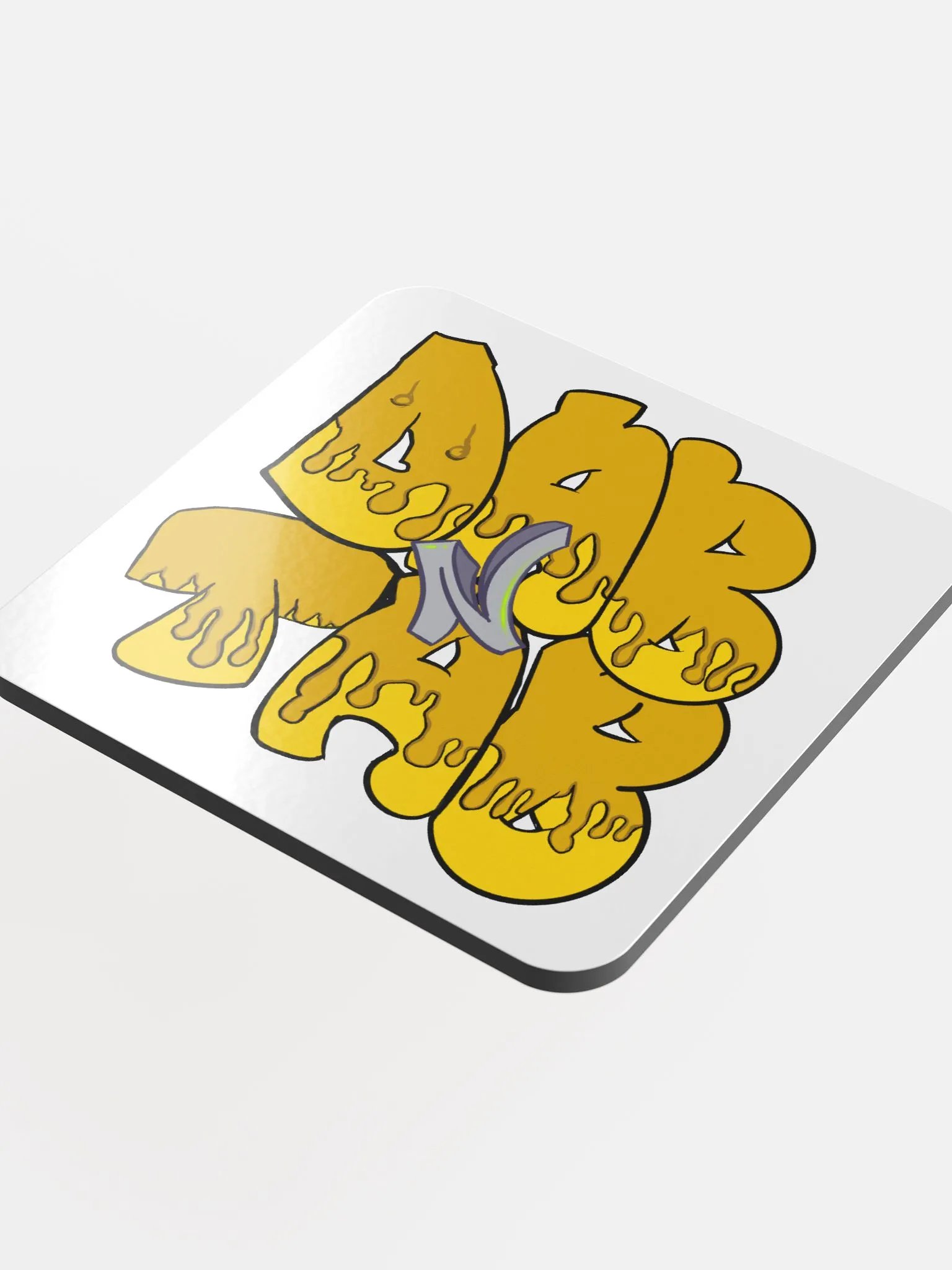 Dab N Tab Glossed Cork Coaster product image (4)
