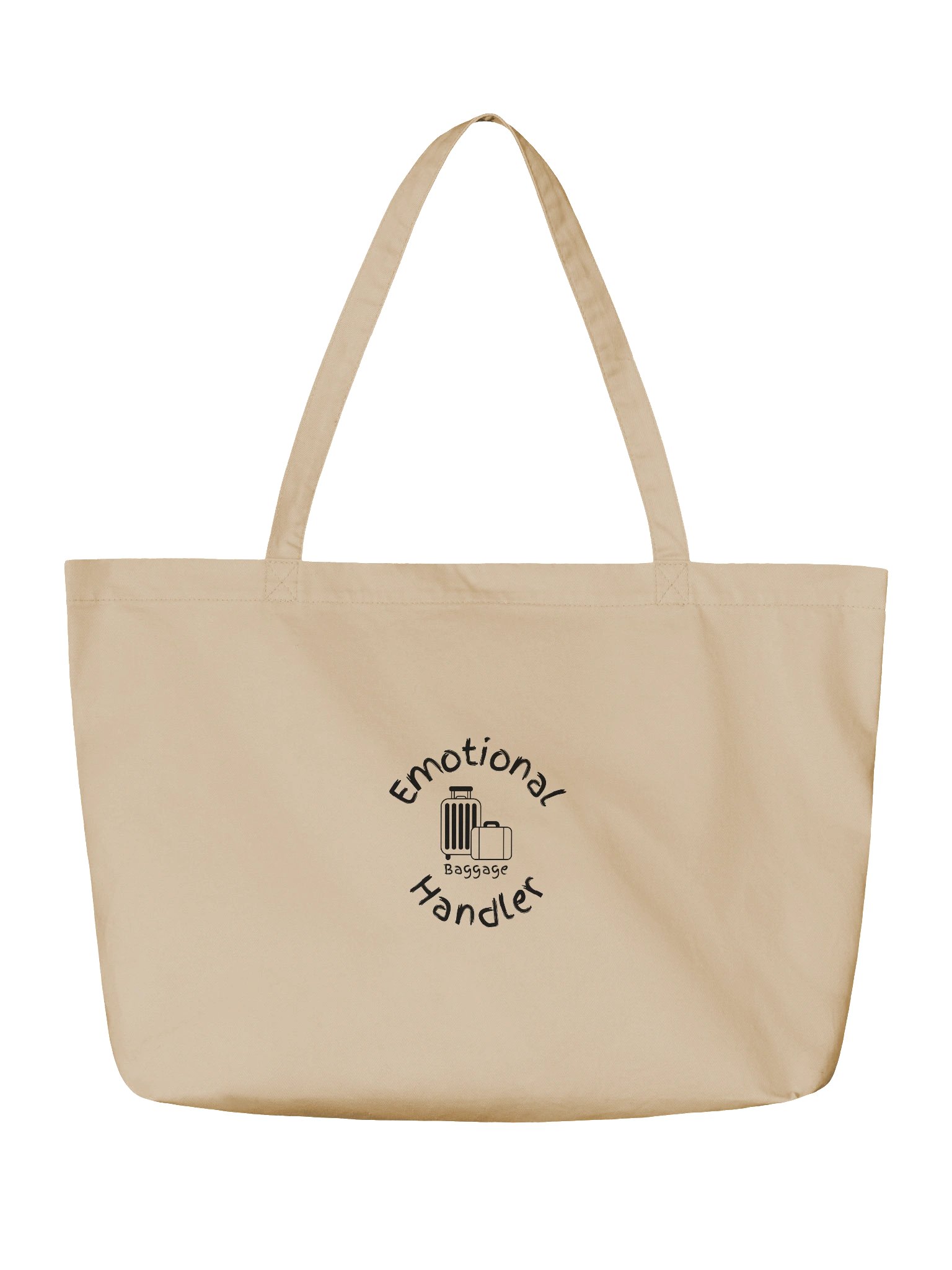 Emotional Baggage Handler Eco-Friendly Tote-Black Graphic and Luggage (Baggage) product image (2)