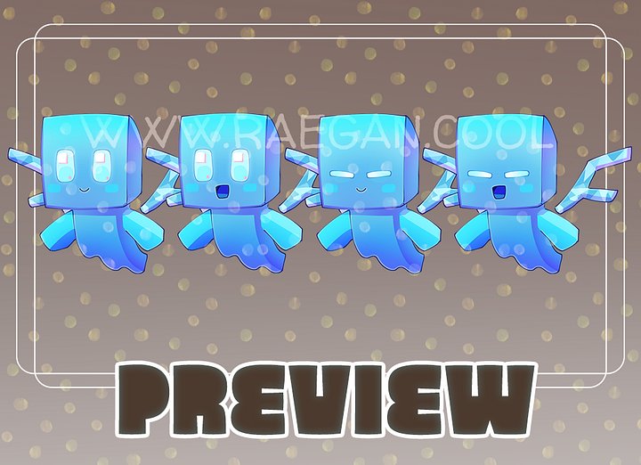 (free) blocky angel pngtuber model product image (2)