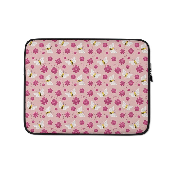 Little Pink Bees Laptop Sleeve product image (1)