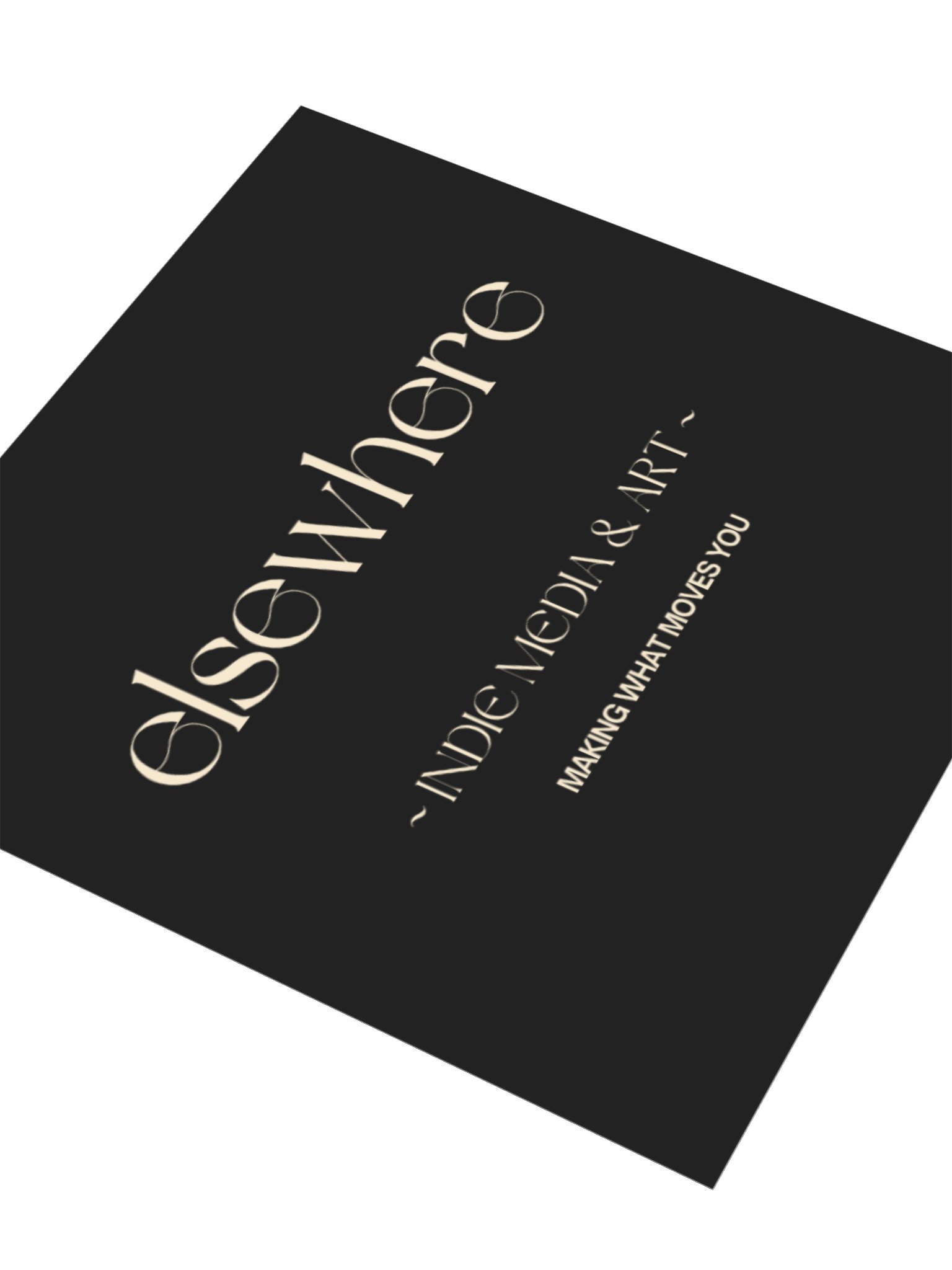 elsewhere logo & tagline sticker product image (3)