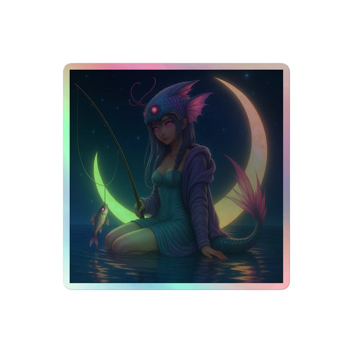 Dreamy Aquatic Alien Holographic Sticker Set product image (2)