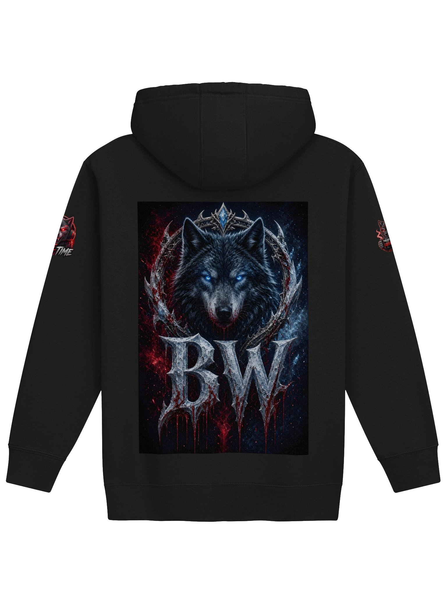 Blood Wolf Gaming Crest Hoodie product image (23)