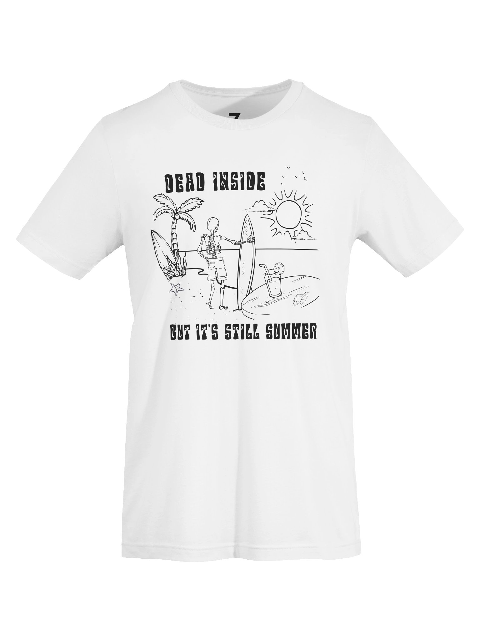 Dead Inside But It's Still Summer — Skeleton Surf T-Shirt product image (7)