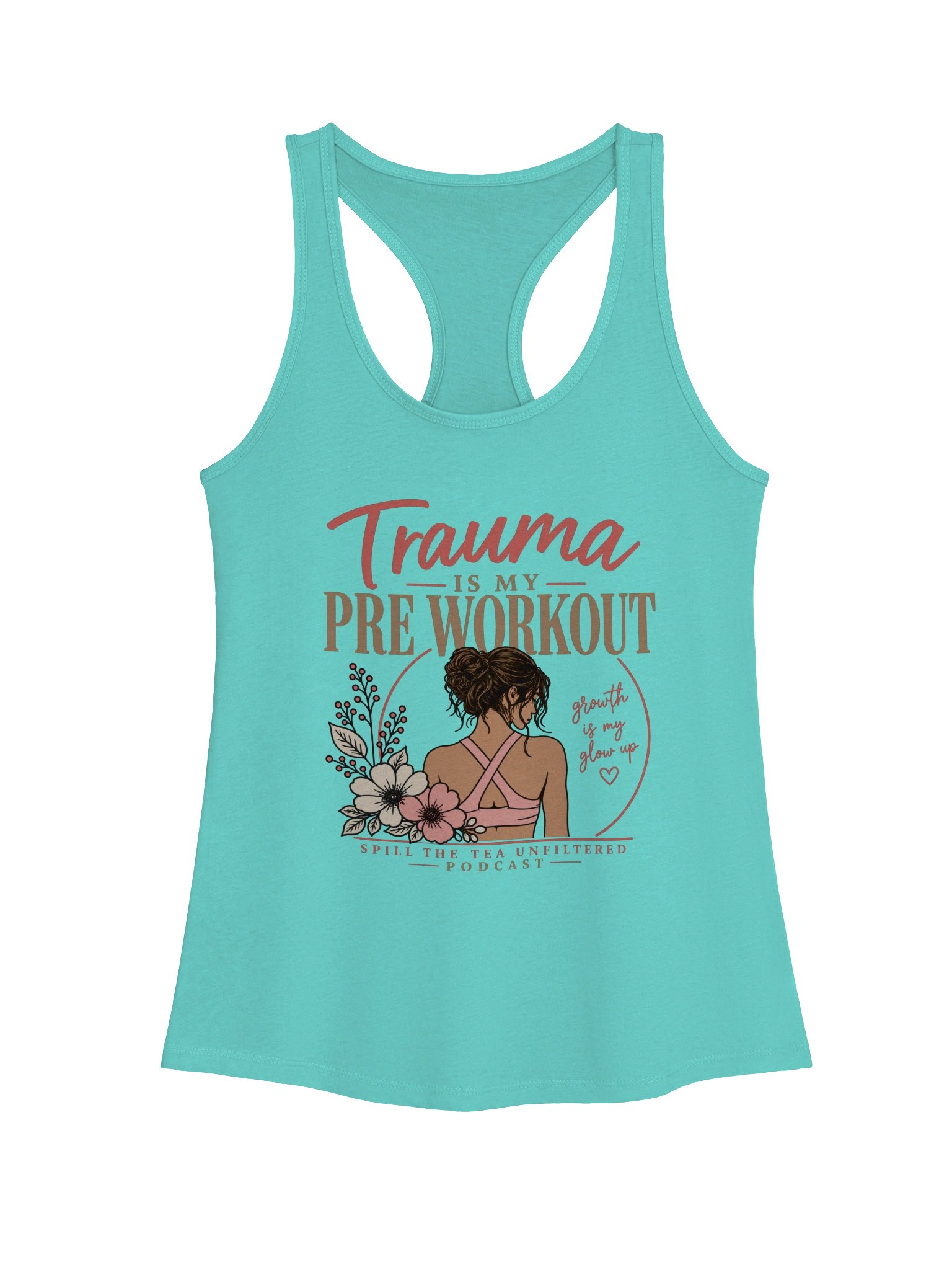 Trauma Is My Pre-Workout Racerback Tank product image (1)