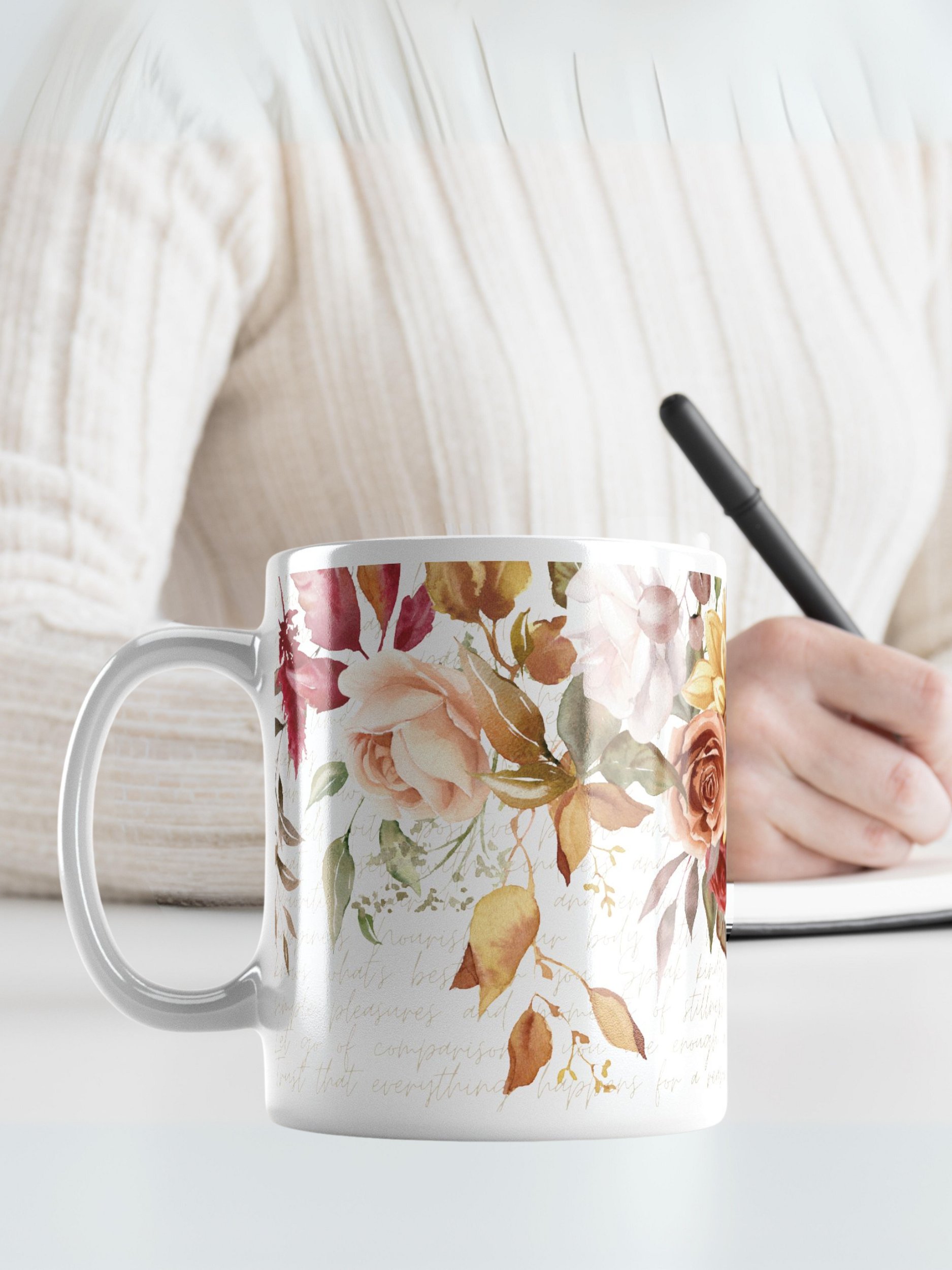 FLOWERS AND AFFIRMATIONS MUG product image (1)