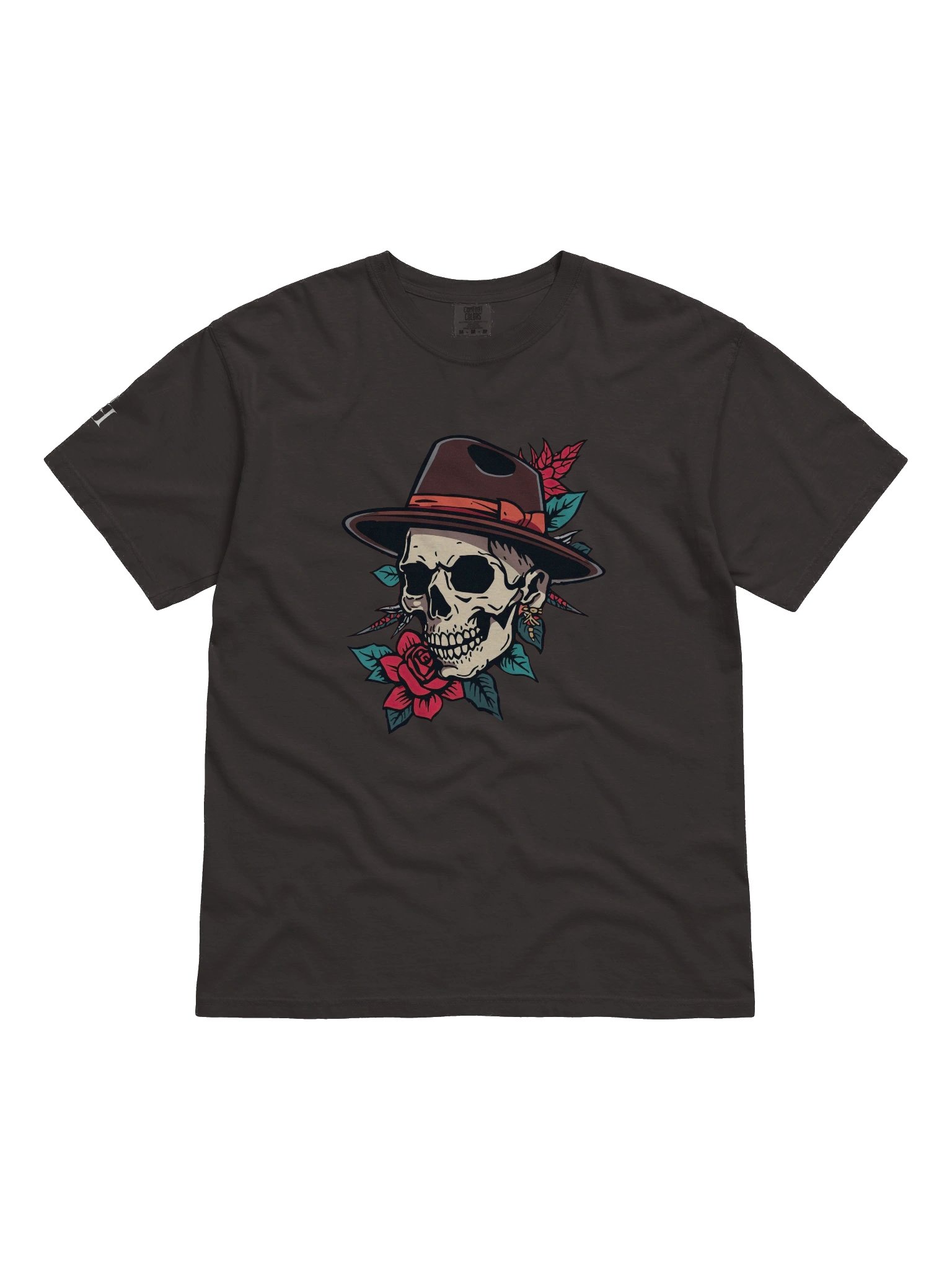 Old School Noir: Crimson Rose & Fedora Skull product image (21)