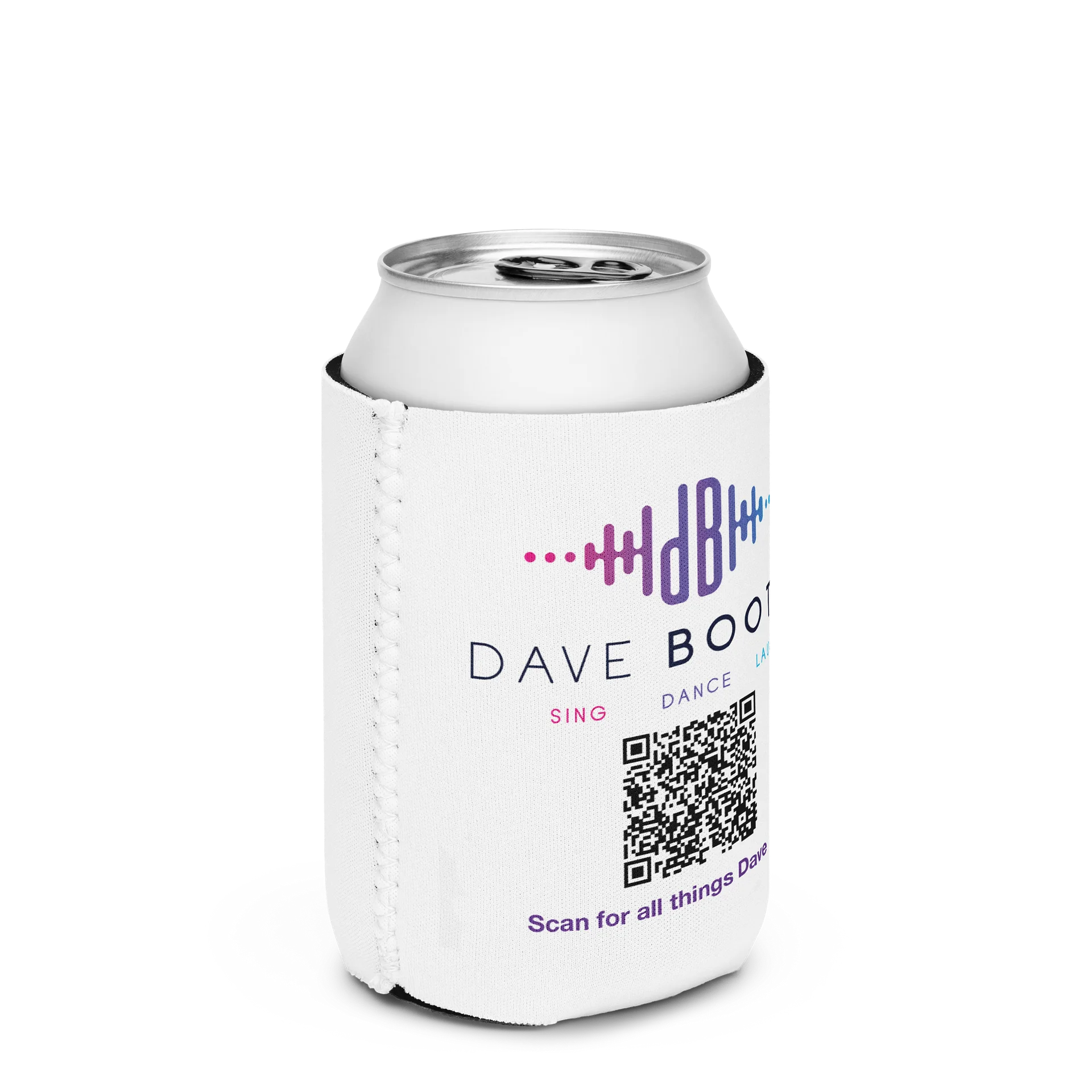 Dave Bootle coozie with QR code product image (2)