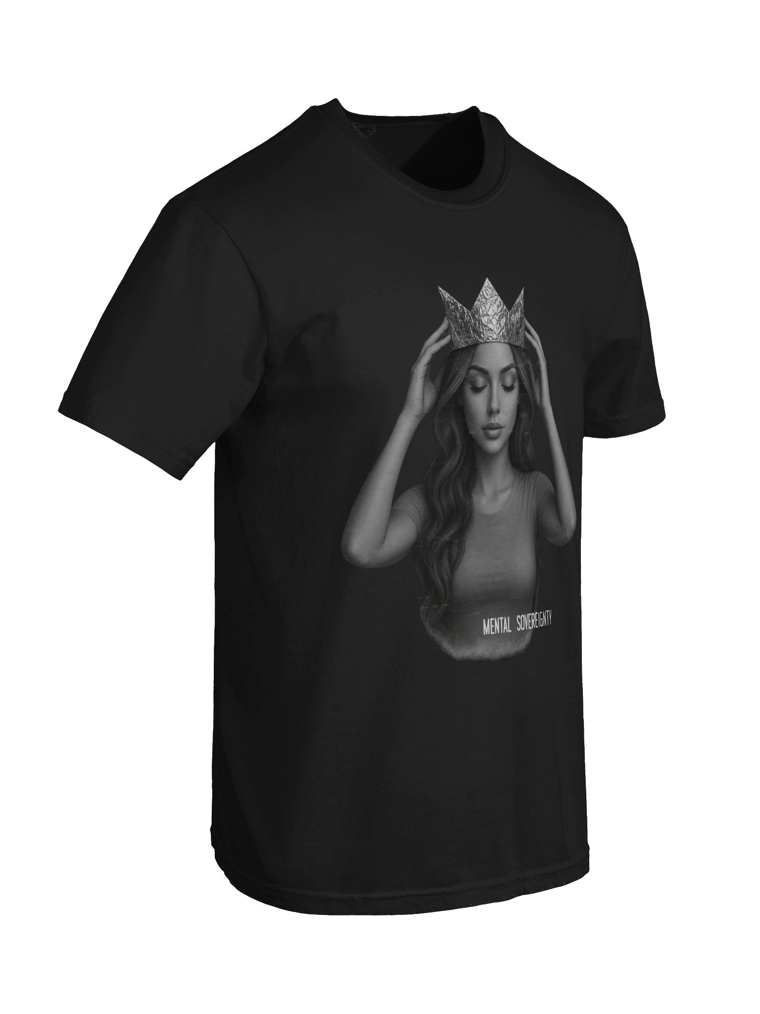 Mental Sovereignty Glitch Crown Tee product image (3)