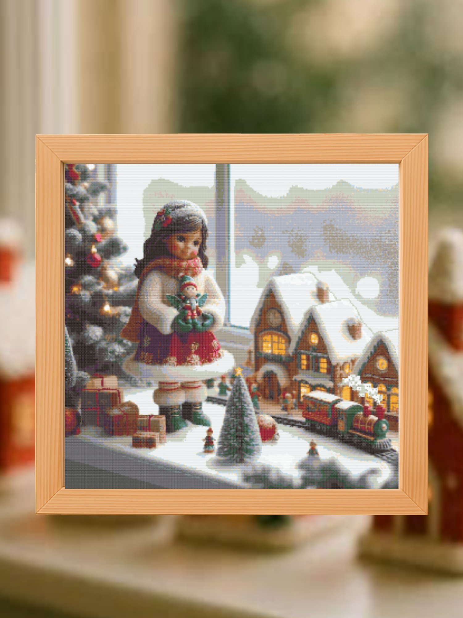 Little Christmas By The Window Cross Stitch Pattern product image (1)
