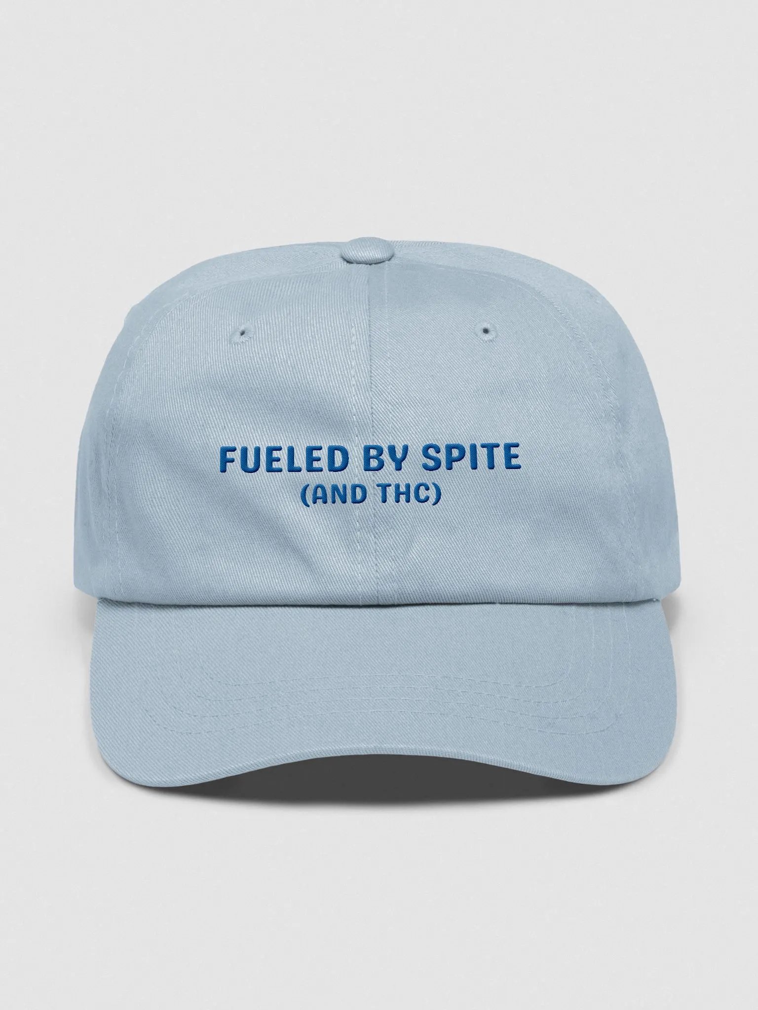 FUELED BY SPITE (royal thread) embroidered classic dad hat product image (9)