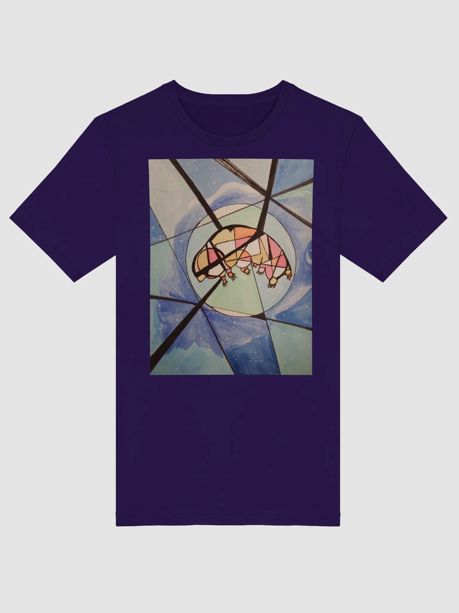 Cubism Painting: The Dream of a Tardigrade Bella+Canvas Supersoft T-Shirt by Bella+Canvas product image (1)
