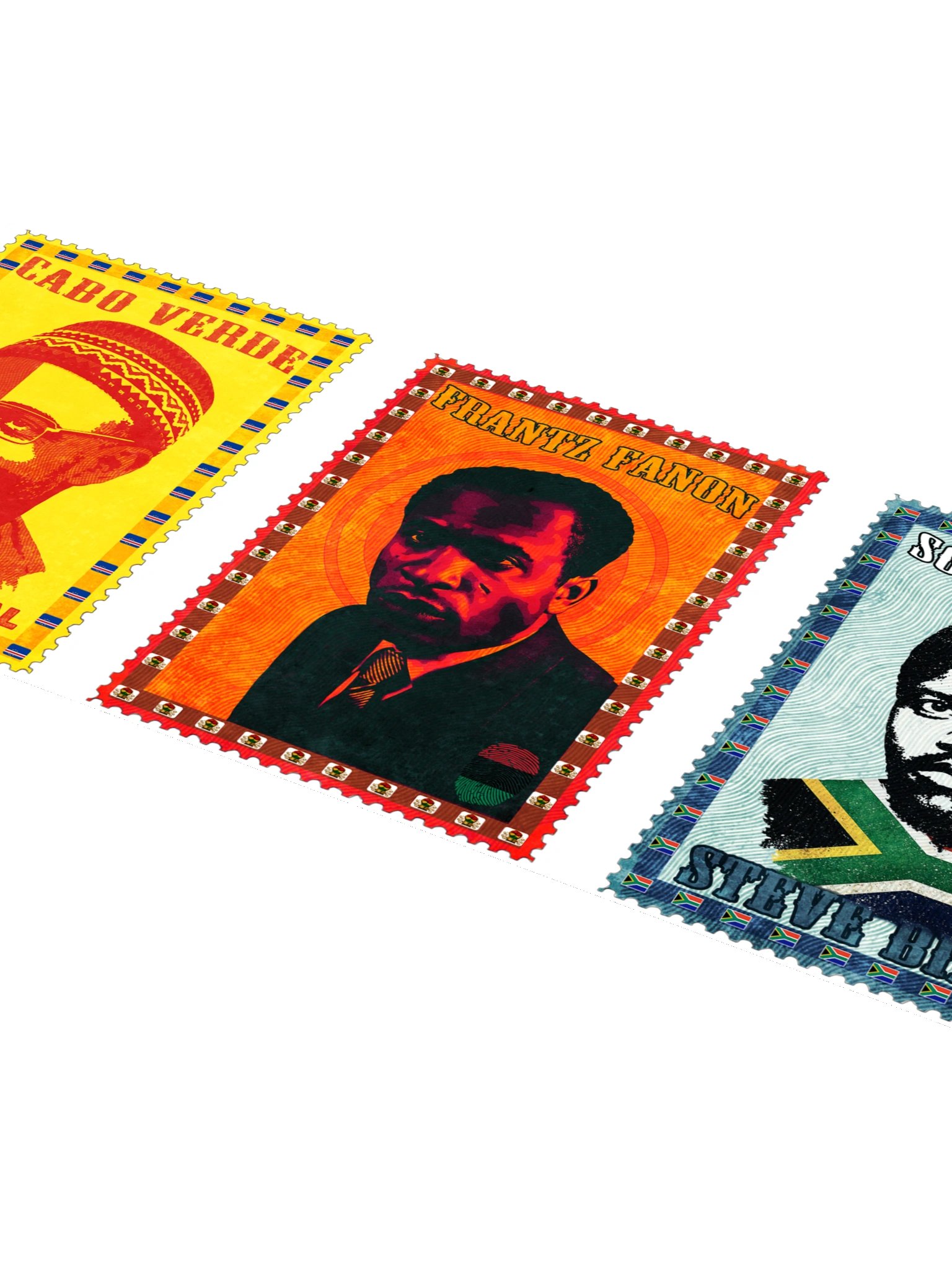 Pan-African Legends Vintage Stamp Sticker Pack | Set of 5 product image (5)