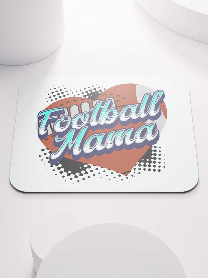 Mama Heart Football Mouse Pad product image (1)