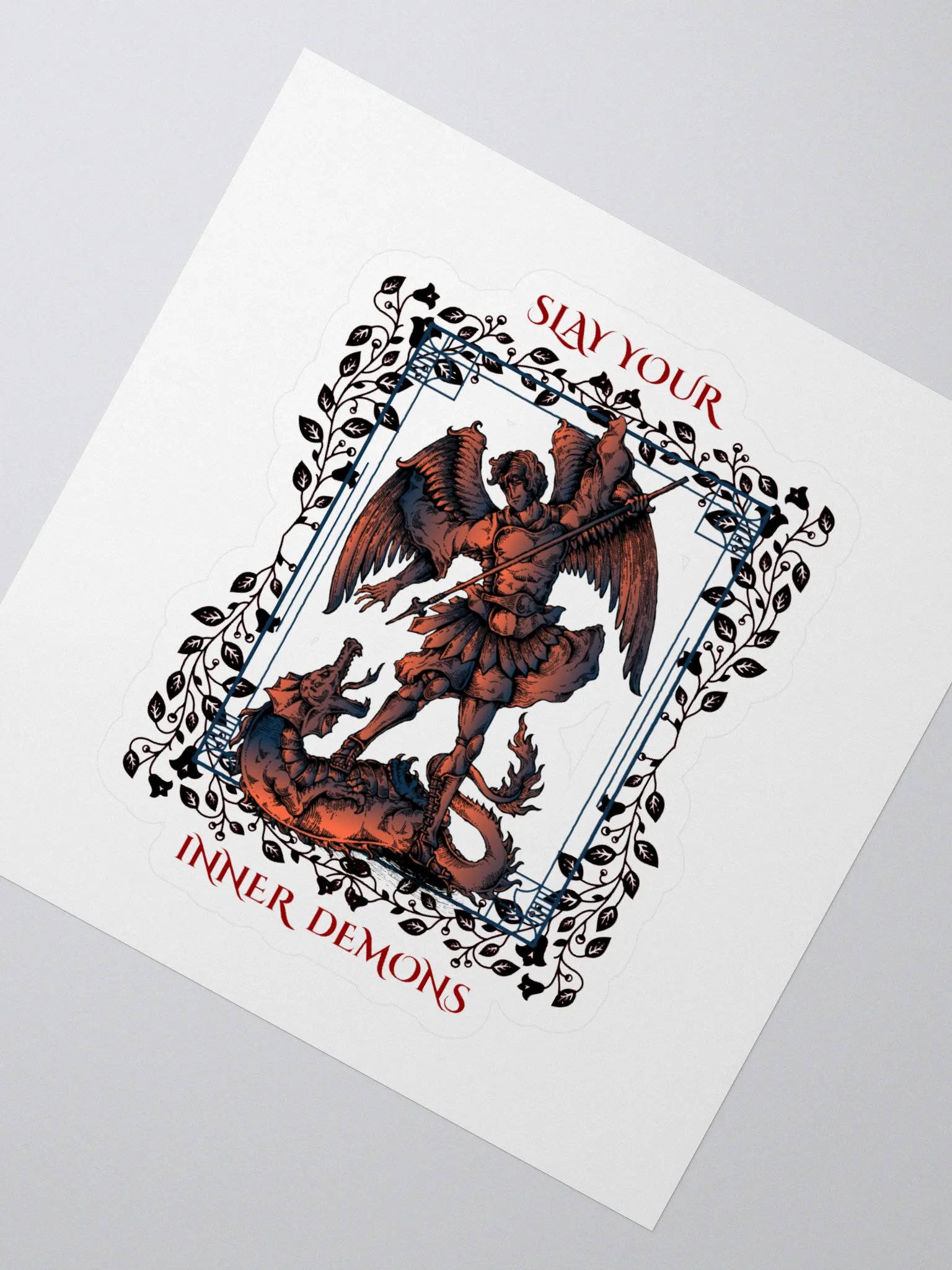 Angel vs. Dragon Kiss Cut Stickers product image (2)