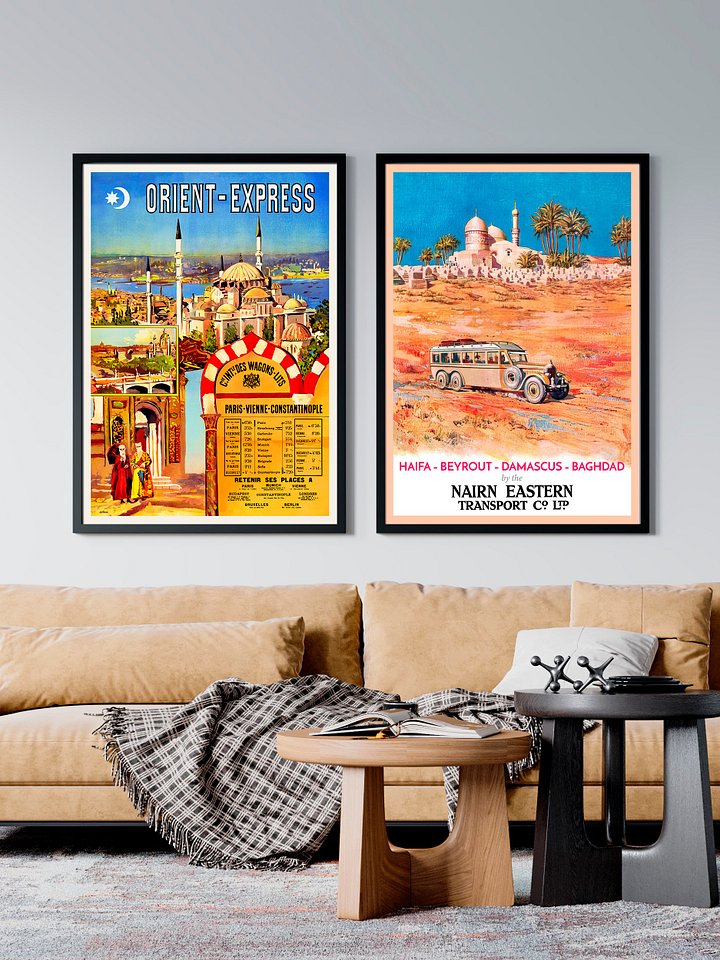 Orient Express, Istanbul, Turkey, 1891 — retro vintage travel poster, retro travel art, vintage travel wall art, vintage decor product image (2)
