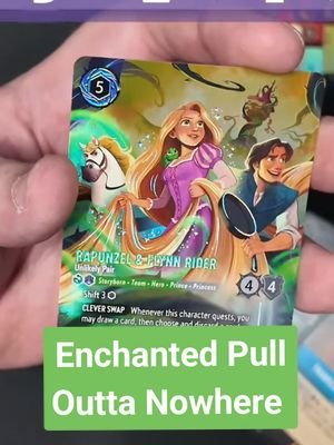 The release of Hyperia City is just around the corner. And as this new set approaches, we are taking a moment to recap some of our Enchanted pulls ✨️ from Attack of the Vine! Its safe to say this one snuck up on us...like a frying pan outta' nowhere 🍳 #lorcanacommunity #lorcana #disneylorcana 