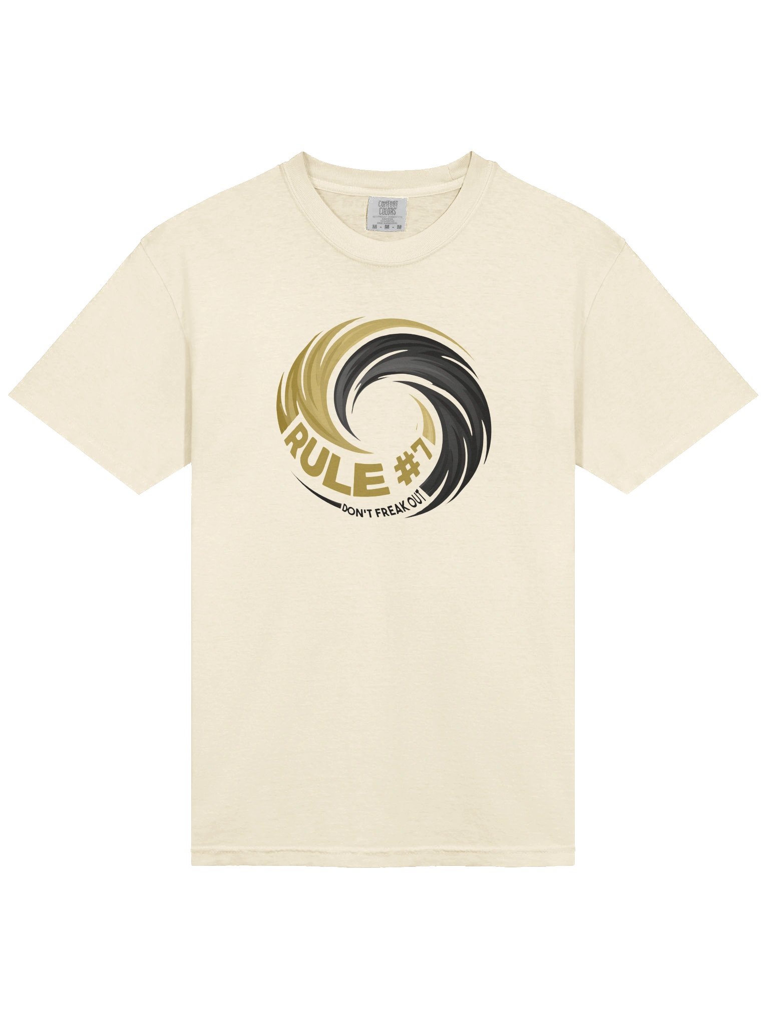 Rule #7 Statement Tee Black and Gold product image (25)