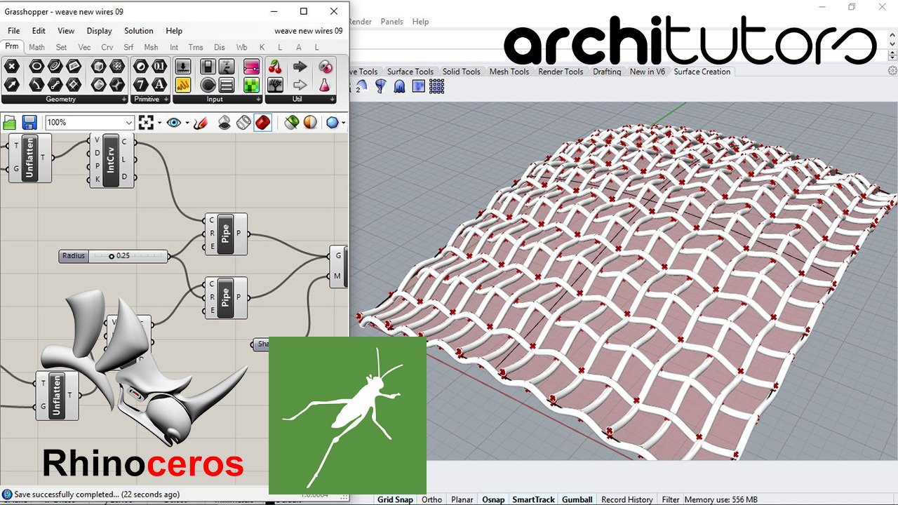 Warp & Weft Parametric Pattern Design Grasshopper Rhino Files Download ...