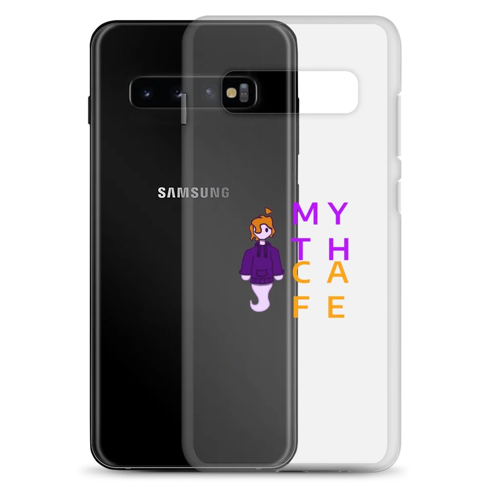 mythcafe lil logo guy clear Samsung® case product image (23)