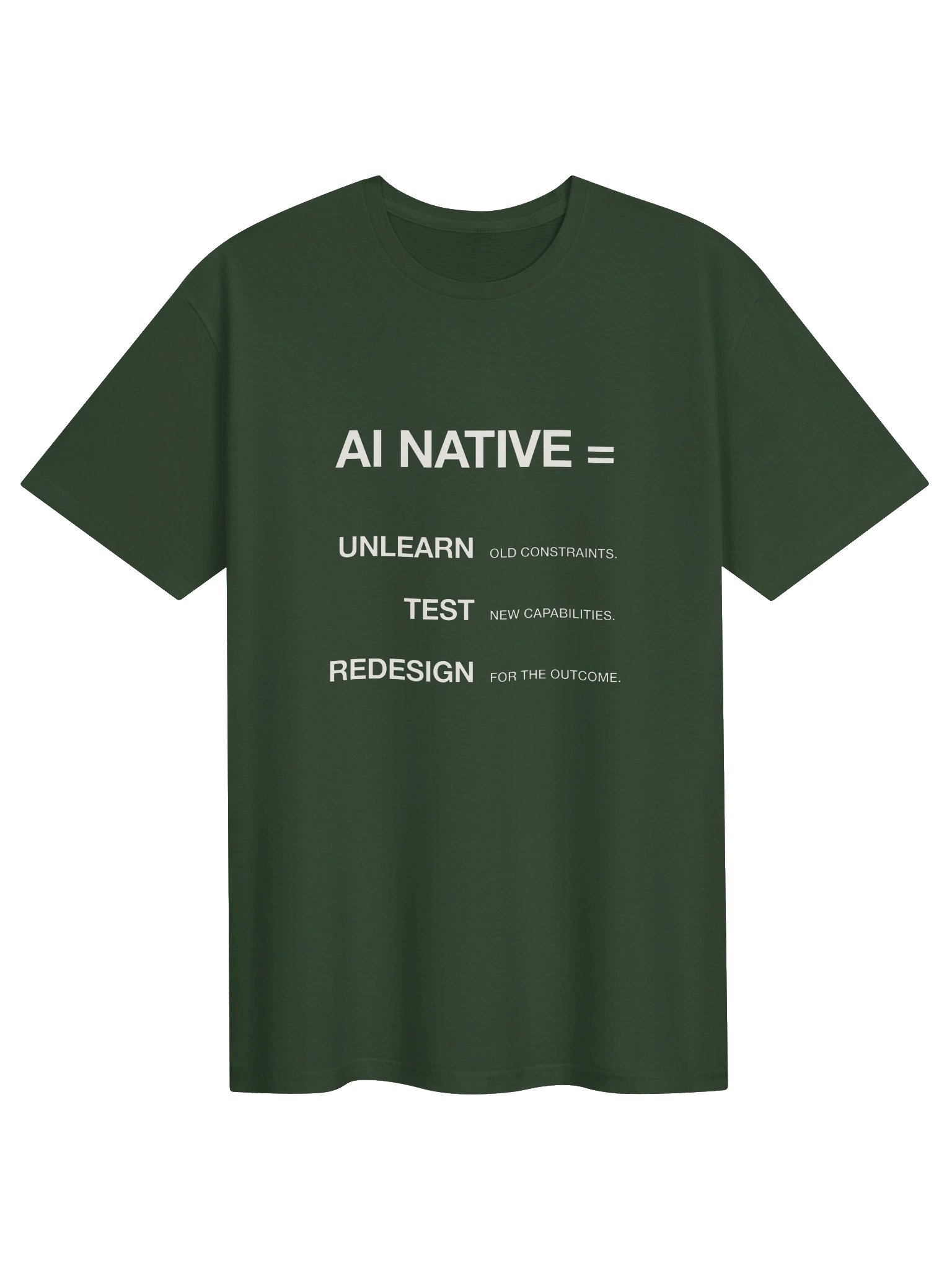 AI Native = Unlearn. Test. Redesign. product image (1)