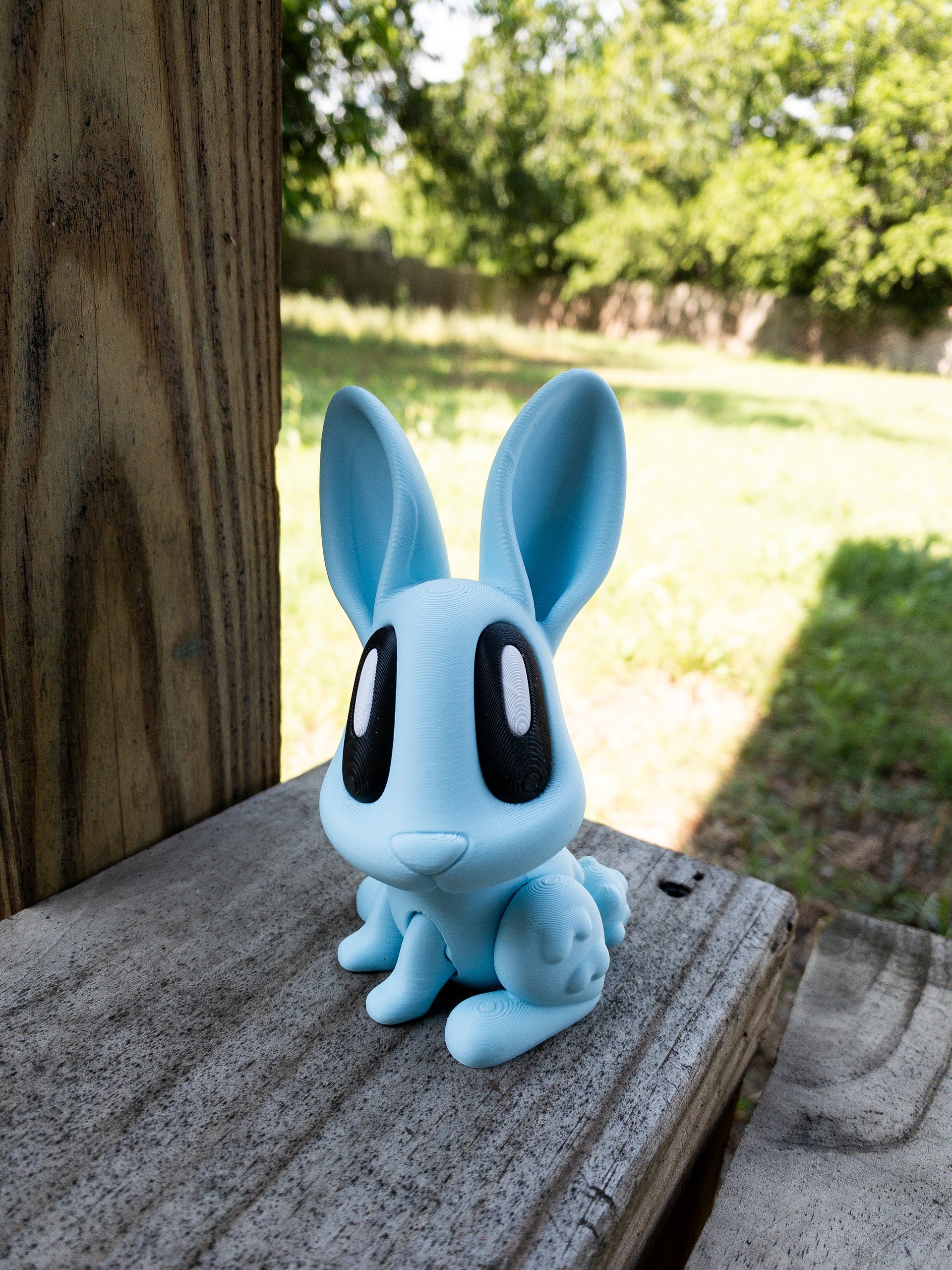 3D Printed Bunny Art Toy — Articulated Designer Figure product image (1)