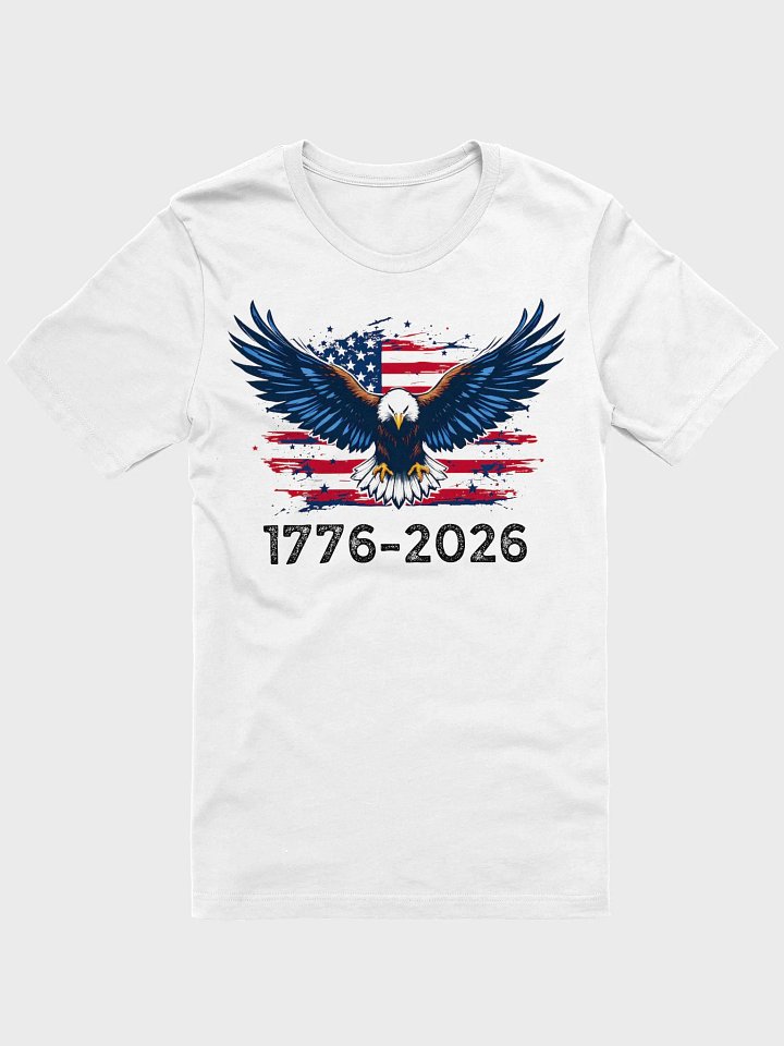 Patriotic American Eagle Flag T-shirt | 1776-2026 USA Bald Eagle Red White Blue Stars Stripes Tee product image (38)
